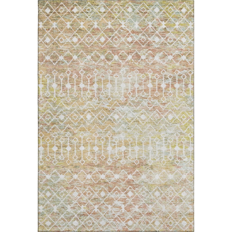 Premium Washable Super Soft Boho Trellis Mayfield Rug