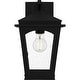 preview thumbnail 2 of 3, Earth Black Outdoor Wall Lantern from the Huck Collection