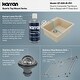 preview thumbnail 20 of 59, Karran Top Mount 25 in. Single Bowl Quartz Kitchen Sink Kit