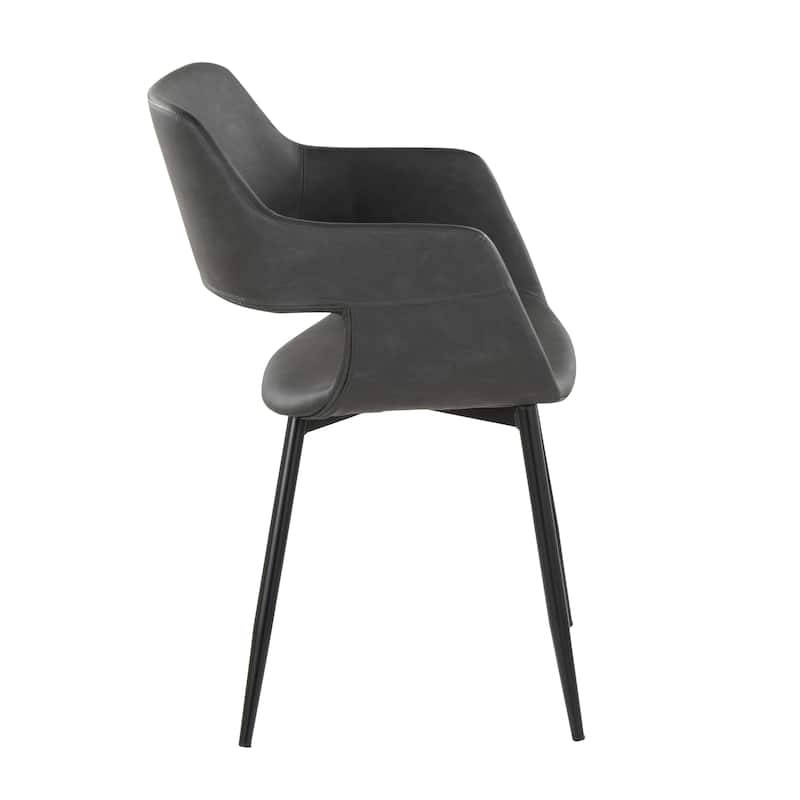 Porch & Den Vallen Dining Chair with Metal Legs (Set of 2)
