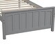 preview thumbnail 5 of 16, Wood Platform Bed with Headboard & Footboard - Twin Size, Durable Design