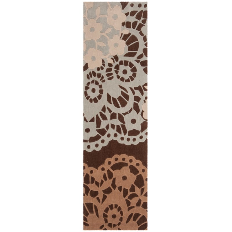 SAFAVIEH Handmade Modern Art Neetu Modern Polyester Rug