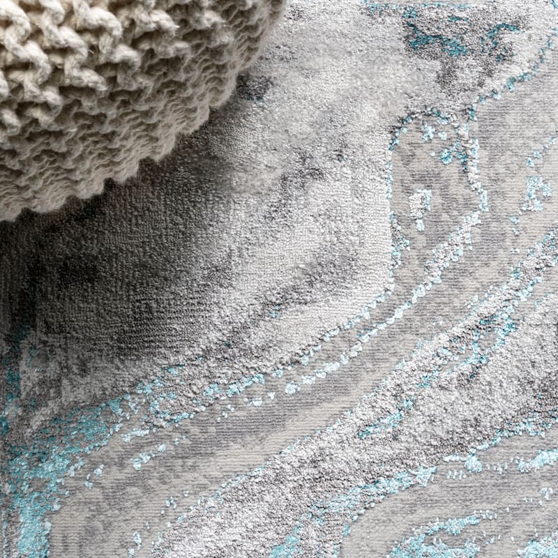 JONATHAN Y Batten Marbled Abstract Area Rug