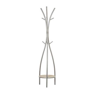 Metal Coat Rack - Silver - Roche River Decor - 17"Wx17"Lx73"H