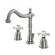 preview thumbnail 19 of 19, Kingston Brass Traditional 8 in. Widespread Bathroom Faucet Brushed Nickel