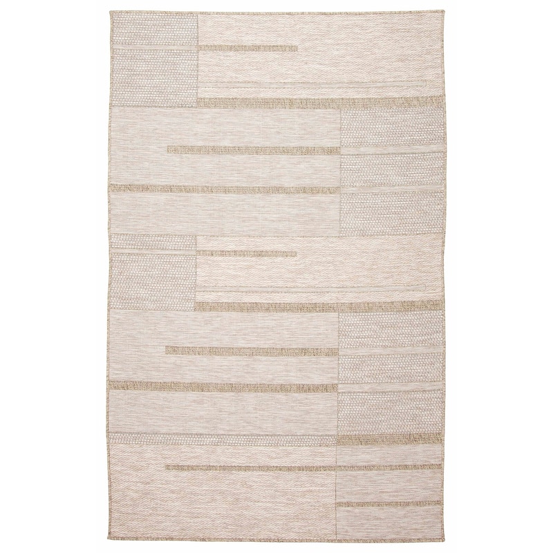 ECARPETGALLERY Machine Woven Atlas Taupe Area Rug - Taupe - 5' x 8'
