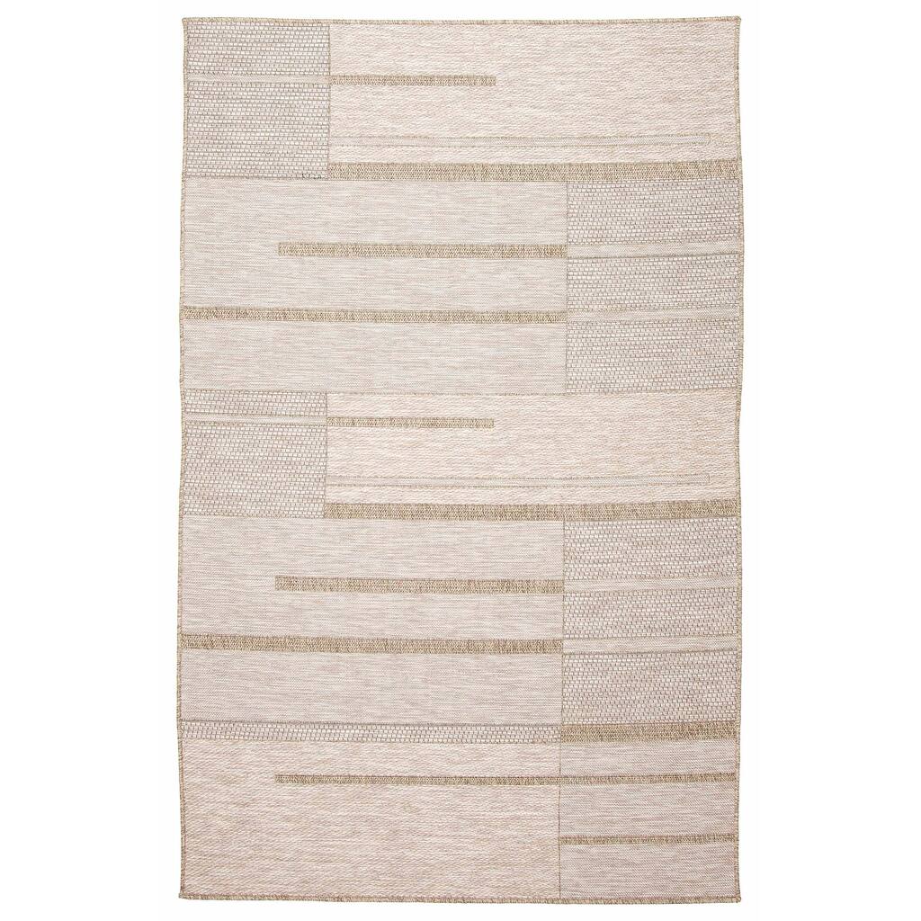 ECARPETGALLERY Machine Woven Atlas Taupe Area Rug