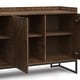 preview thumbnail 8 of 9, WYNDENHALL Bolton SOLID ACACIA WOOD and Metal 54inch Wide Modern Industrial Sideboard Buffet in Rustic Natural Aged Brown