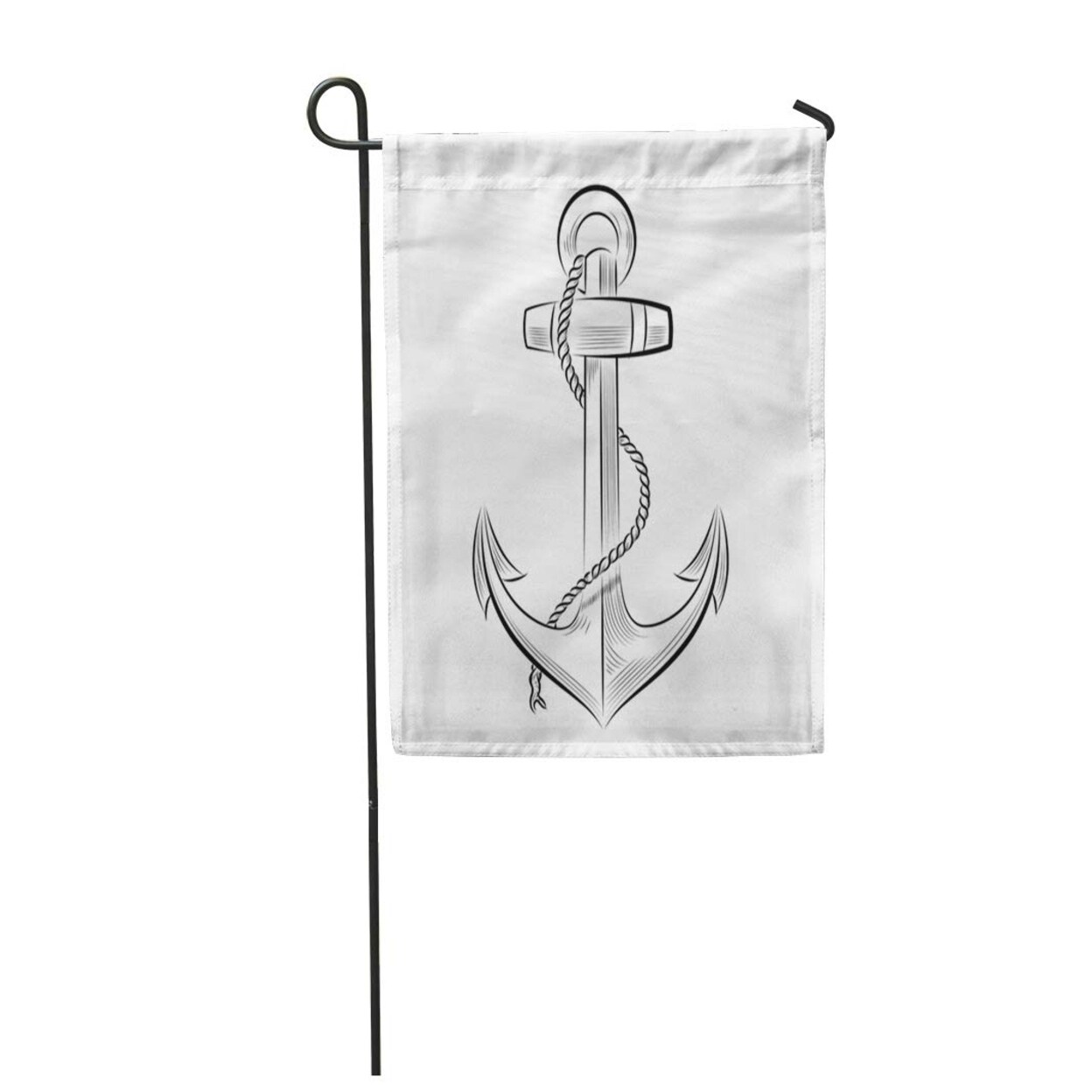 Shop Old Drawing One Color Anchor Rope Sketch Black Chain Garden Flag Decorative Flag House Banner 12x18 Inch On Sale Overstock 31402744