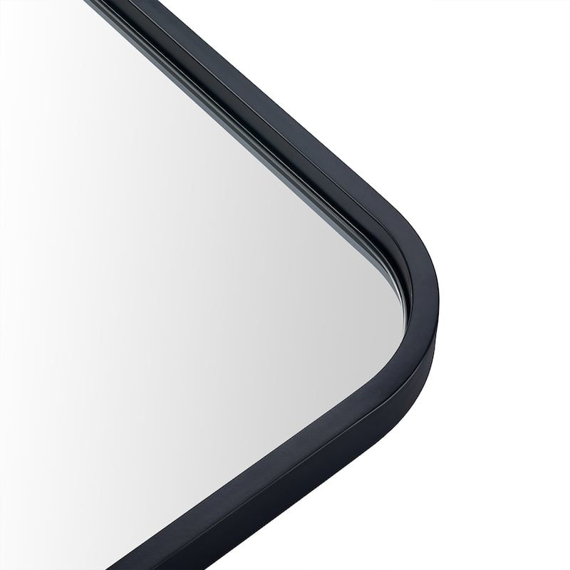 Rounded Rectangle Bathroom Vanity Mirror, Vertically/Horizontal Hanging