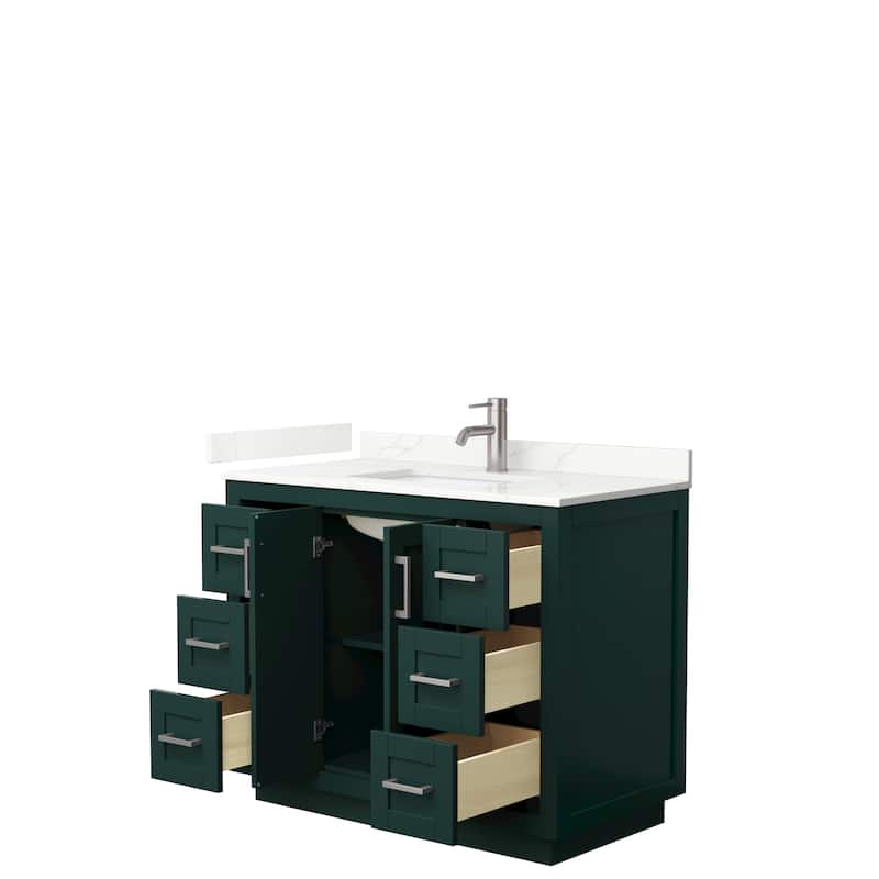 Miranda 42-inch Single Vanity, Quartz Top