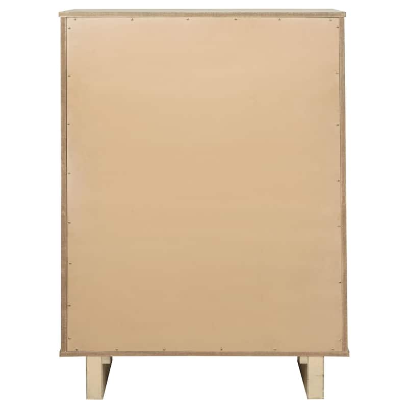 Kailani 5-drawer Bedroom Chest of Drawers Beige Oak