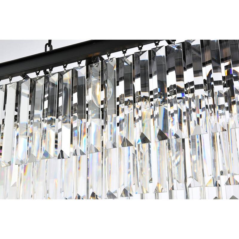 Royce Edge 12-Light Matte Black-Chandelier