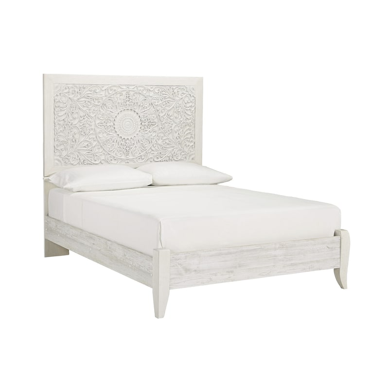 Paxberry Whitewash Panel Bed