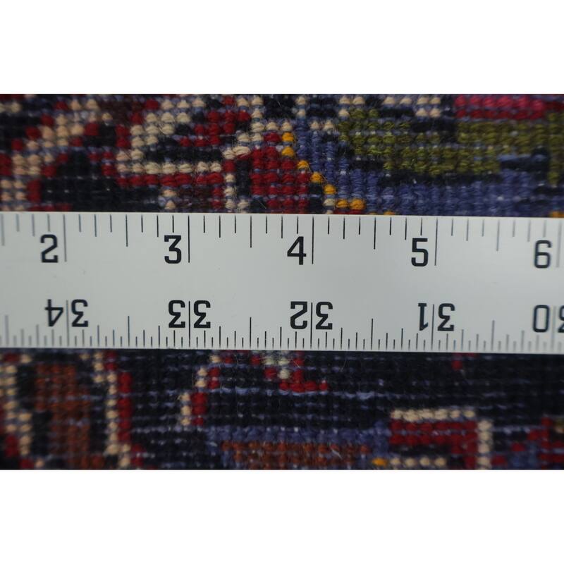 Hand Knotted Oriental 100% Wool Carpet Traditional Floral Red Kashan Area Rug - 11' 4'' X 7' 8''