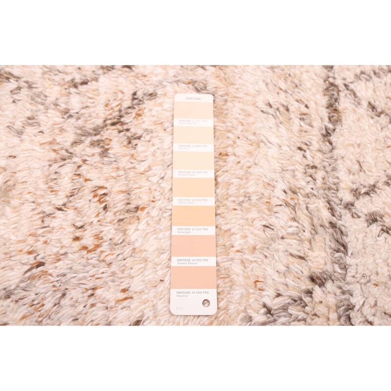 ECARPETGALLERY Hand-knotted Tangier Beige Wool Rug - 5'0 x 8'2