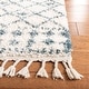 preview thumbnail 10 of 62, SAFAVIEH Berber Fringe Shag Liller Trellis Area Rug 2'2" x 4' - Cream/Blue - Rectangle
