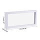 preview thumbnail 18 of 20, Floating Frame Holder 3D Jewelry Display Box with Base White - 23cm x 11cm x 2cm