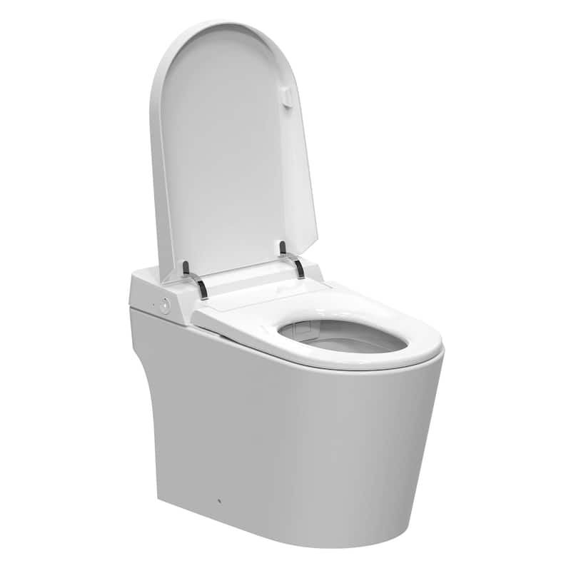 Fine Fixtures Modern One Piece Smart Toilet and bidet - Elongated, Tankless, Touchless Toilet