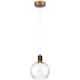 Option Antique Brushed Brass / Seeded Glass