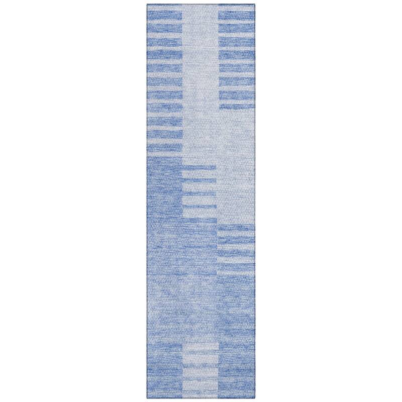 Machine Washable Indoor/ Outdoor Chantille Geometric Contemporary Rug