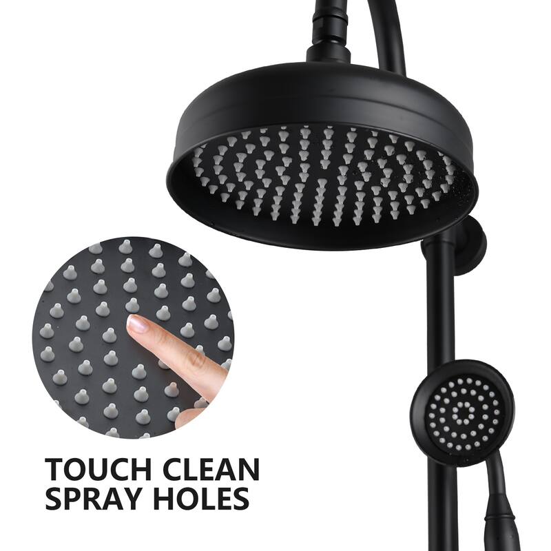 YASINU Vintage 8 inch Rain Shower Head Shower System