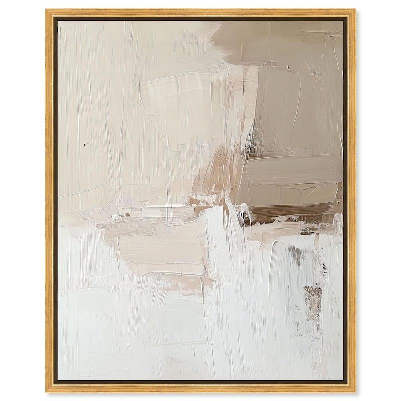 Canvas of Neutrality Canvas by Art Remedy - 30" x 36" - Gold