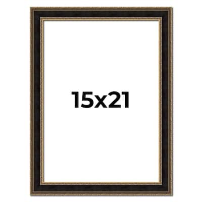 15x21 Frame Gold Antique Vintage Sold Wood Picture Frame | 1.75 Inch