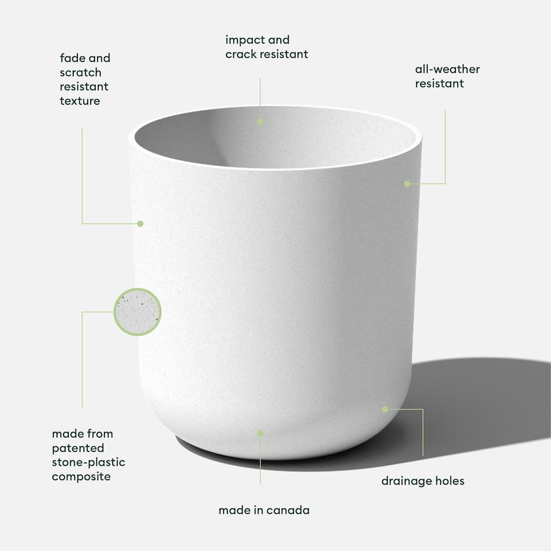 Pure Series Kona Modern Round Planter