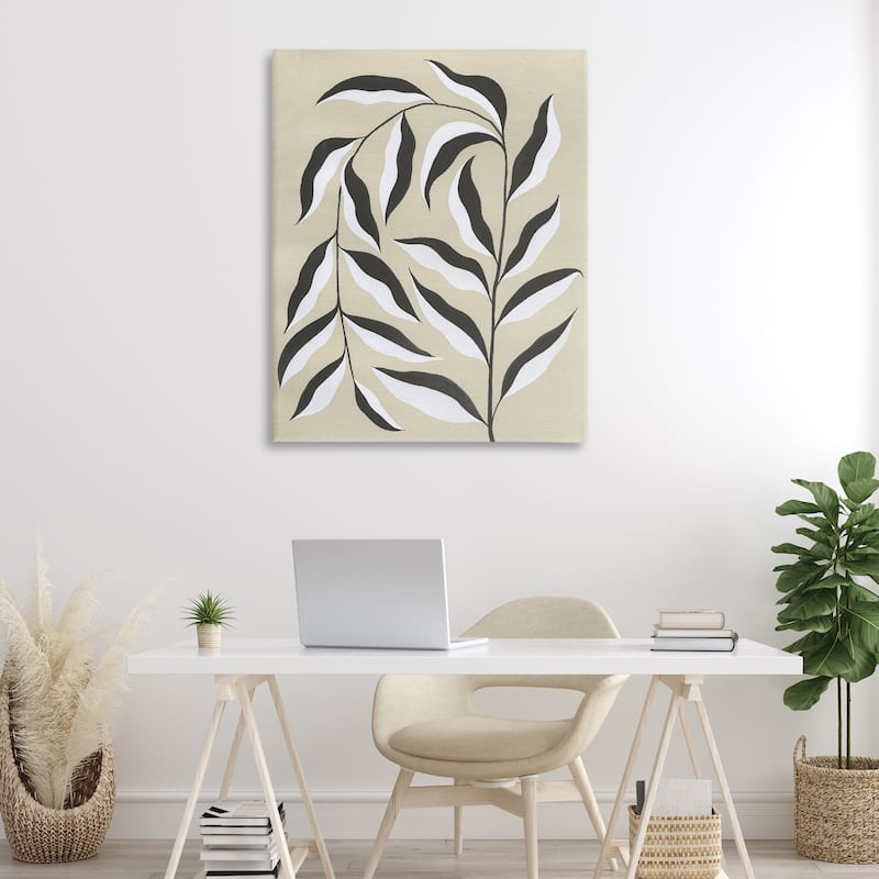 Stupell Natural Curved Vegetation Canvas Wall Art Design By Grace Popp