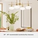 preview thumbnail 12 of 10, Hunter + Jasmine Roth Getty Luxe Gold 2- or 4-Light Milk Glass Chandelier - Modern, Transitional - Entry, Dining Room