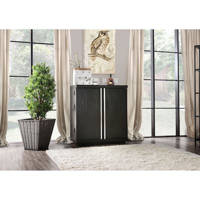 Furniture of America Hima Contemporary Espresso 38-inch 5-shelf Server