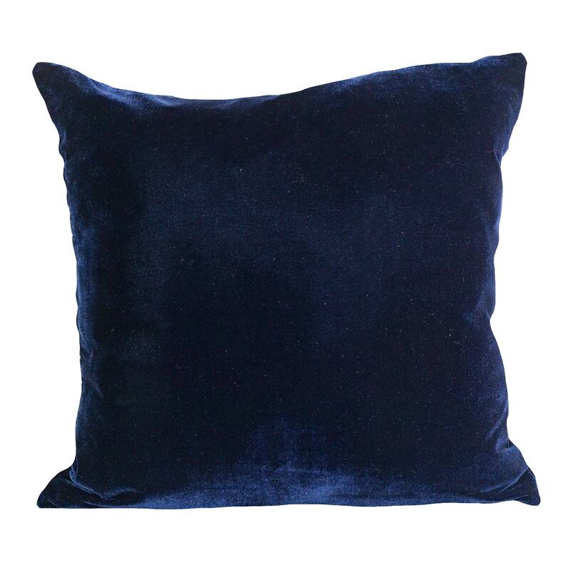Layla Quilted Velvet Accent Pillow Cushion 18x18 Grey