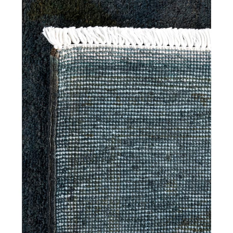 Overdyed One-of-a-Kind Hand-Knotted Area Rug - Black - 5' 3" x 7' 9"