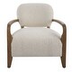 preview thumbnail 1 of 5, Uttermost Telluride Natural Shearling Accent Chair - 28"W x 30"H x 31"D