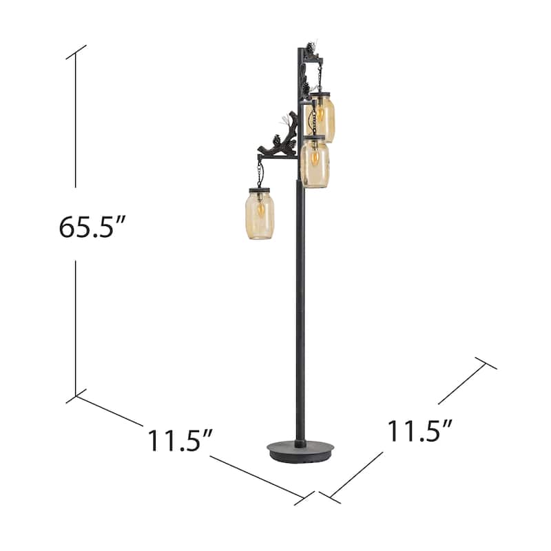 Fire Catcher Rustic 65.5" Floor Lamp - 65.5" x 11.5" x 11.5"