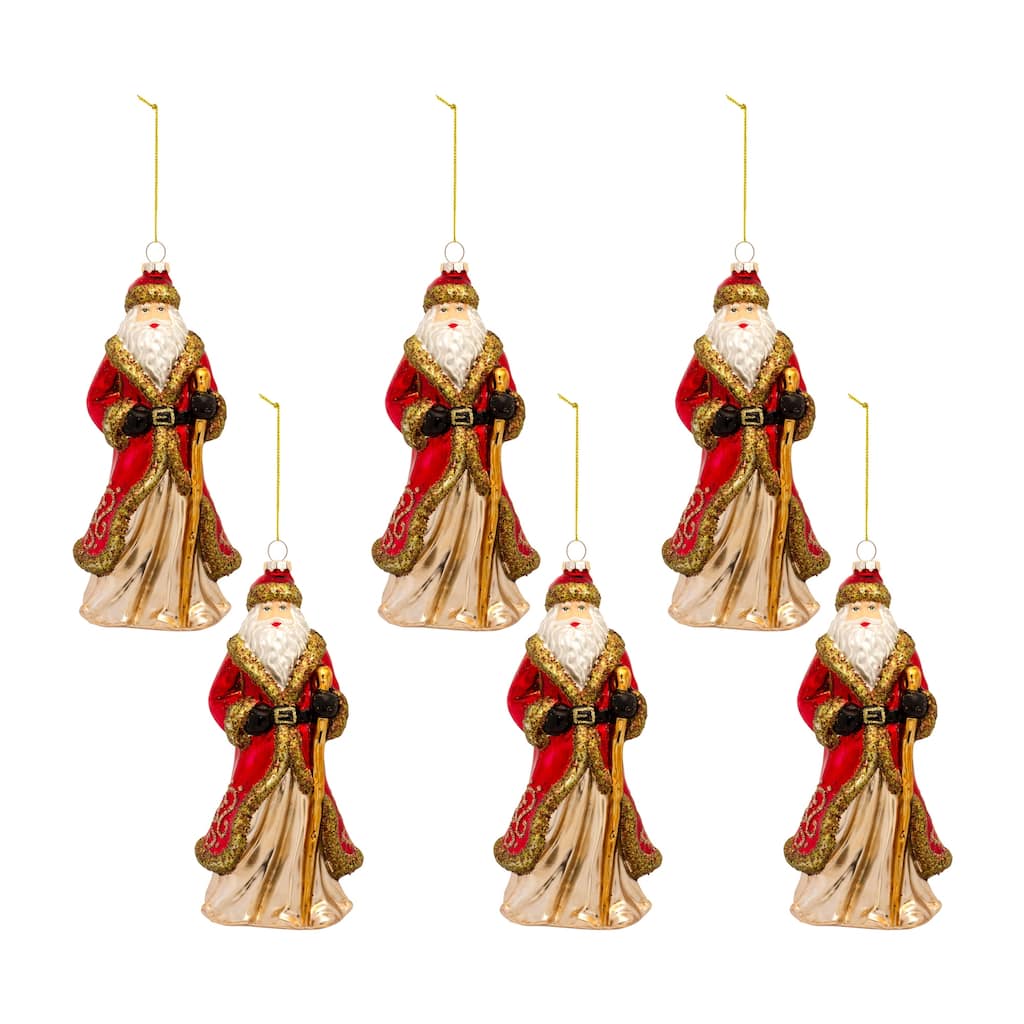 Santa Ornament (Set of 6)