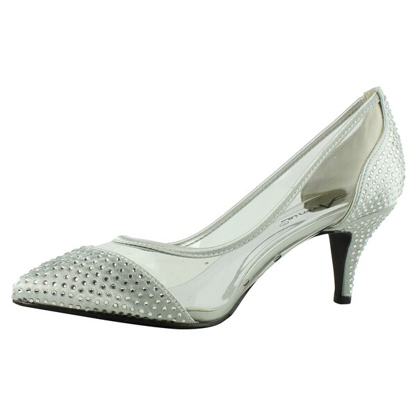 silver pumps size 8