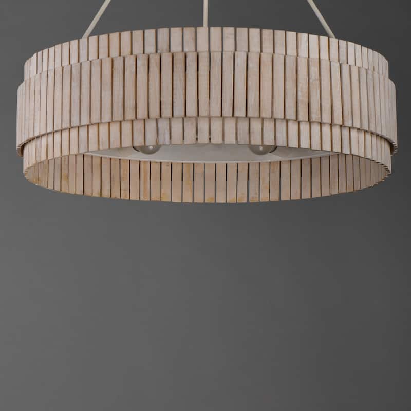 Maxim 14456WWT Satori 6 Light 31" Wide Ring Chandelier