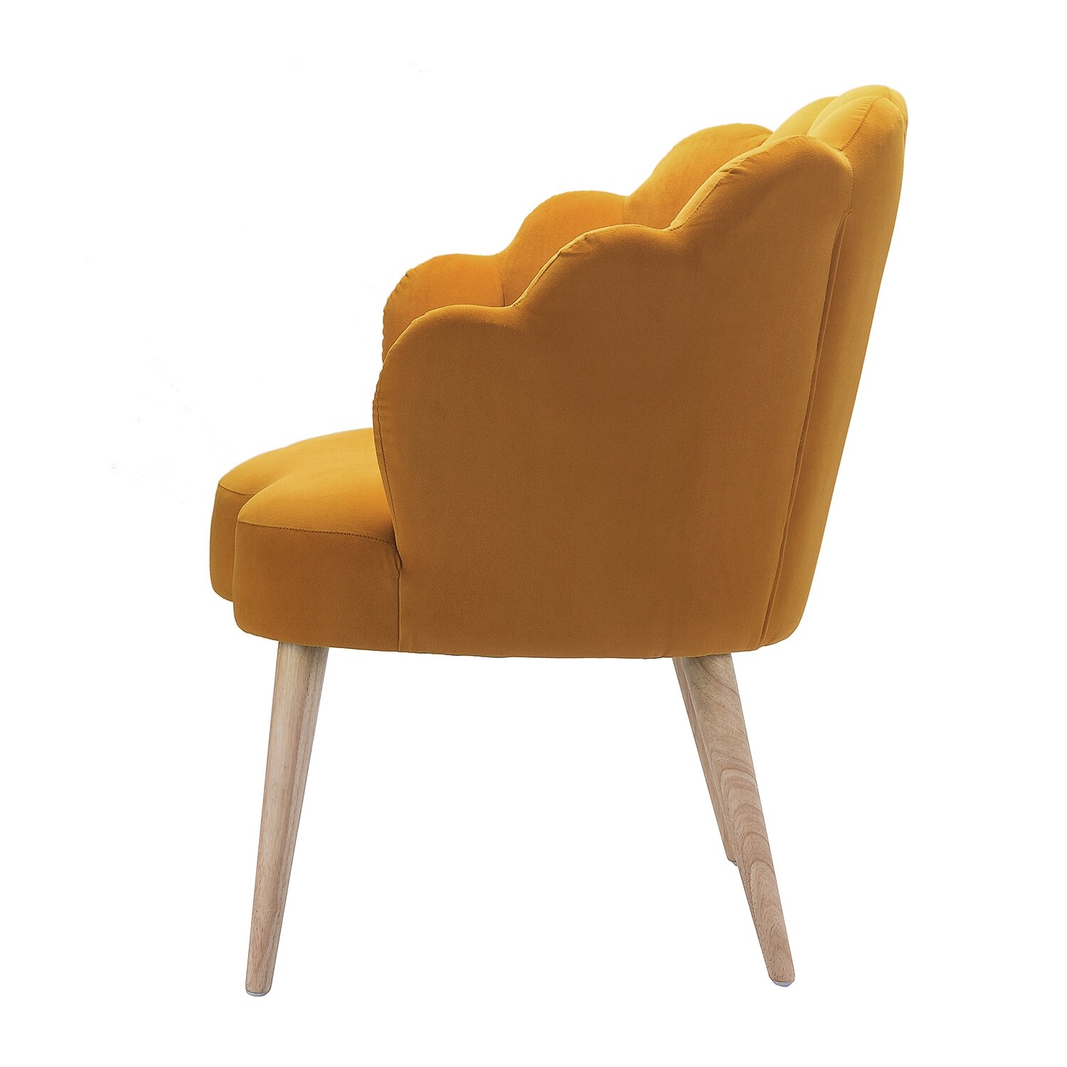 Carson carrington ullnasnoret shop scalloped velvet arm chair