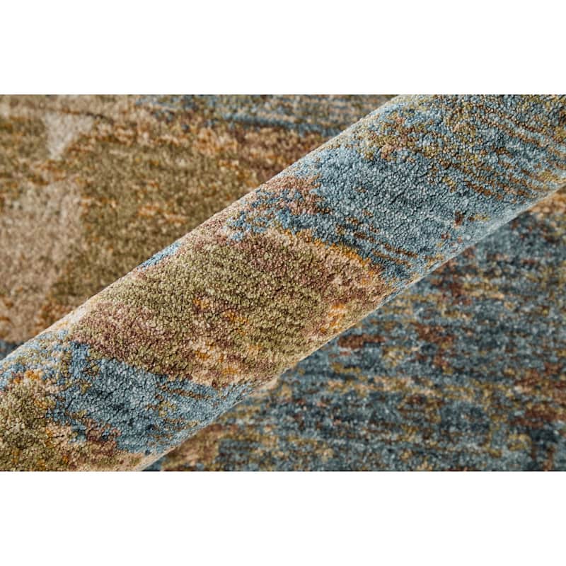 Grand Bazaar Stirling Machine Made Abstract Modern Area Rug