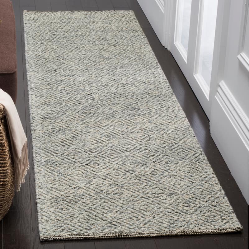 SAFAVIEH Natura Rimah Handmade Wool Area Rug - 2'3" x 8' Runner - Camel/Grey - Runner