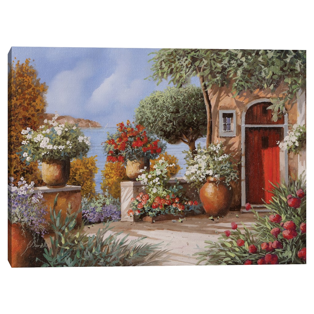 Porta Rossa all'Elba by Guido Borelli Canvas Art Print