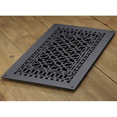 Reggio Registers Scroll Series 12" x 24" Grille with Mounting Holes