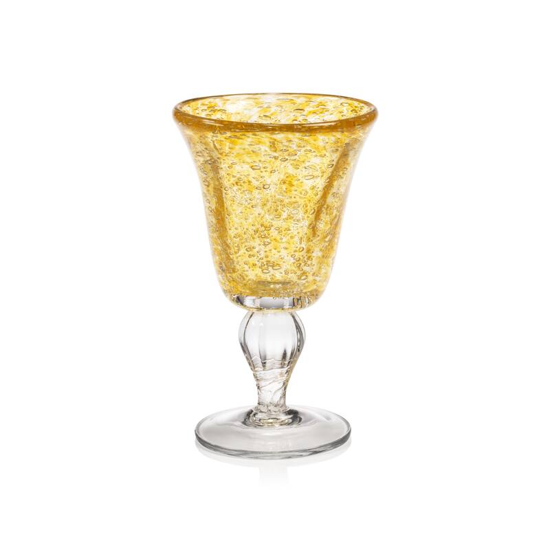 Antibes 4-Piece Set Wine Glasses - Yellow