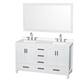 Option White / White Quartz Top / Brushed Chrome Hardware