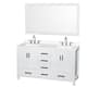 Option White / White Quartz Top / Brushed Chrome Hardware