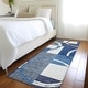 preview thumbnail 65 of 88, Premium Washable Super Soft Modern Casual Mayfield Rug Blue - 2'3" x 7'6"