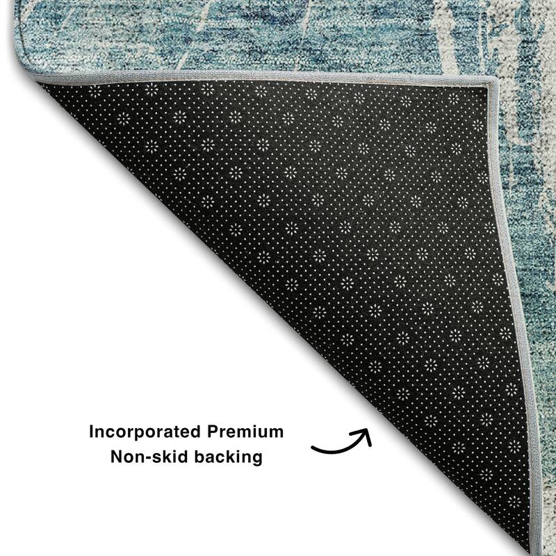 Premium Washable Super Soft Abstract Woodgrain Mayfield Rug