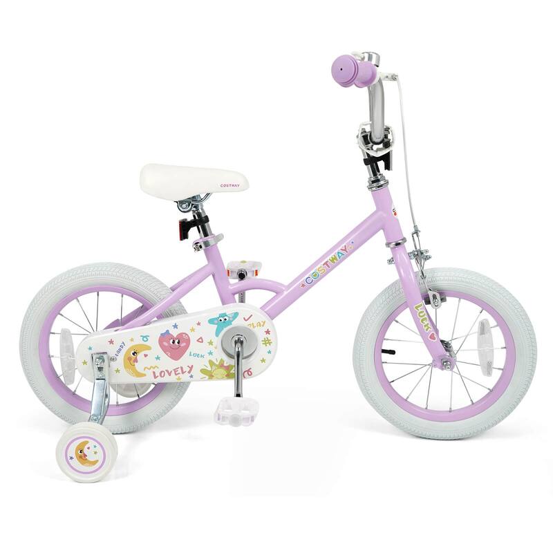 Costway 12/14/16/18 Inch Kids Bike for Girls Boys Age 3-8 Years with - See Details